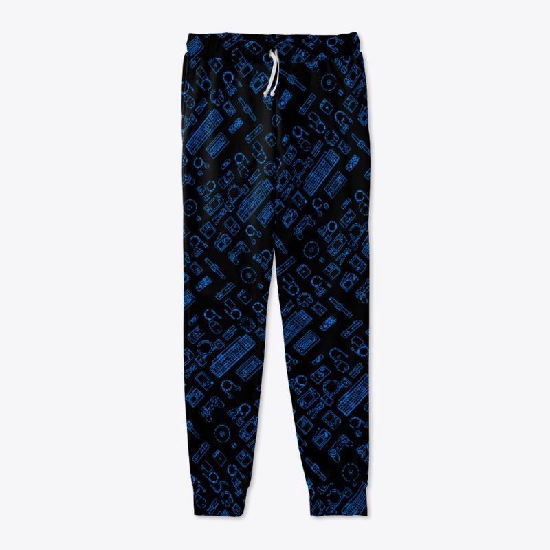 Retro Joggers (Blue Outlines)